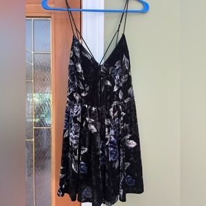 Charlotte Russe Midnight Velvet Romper
